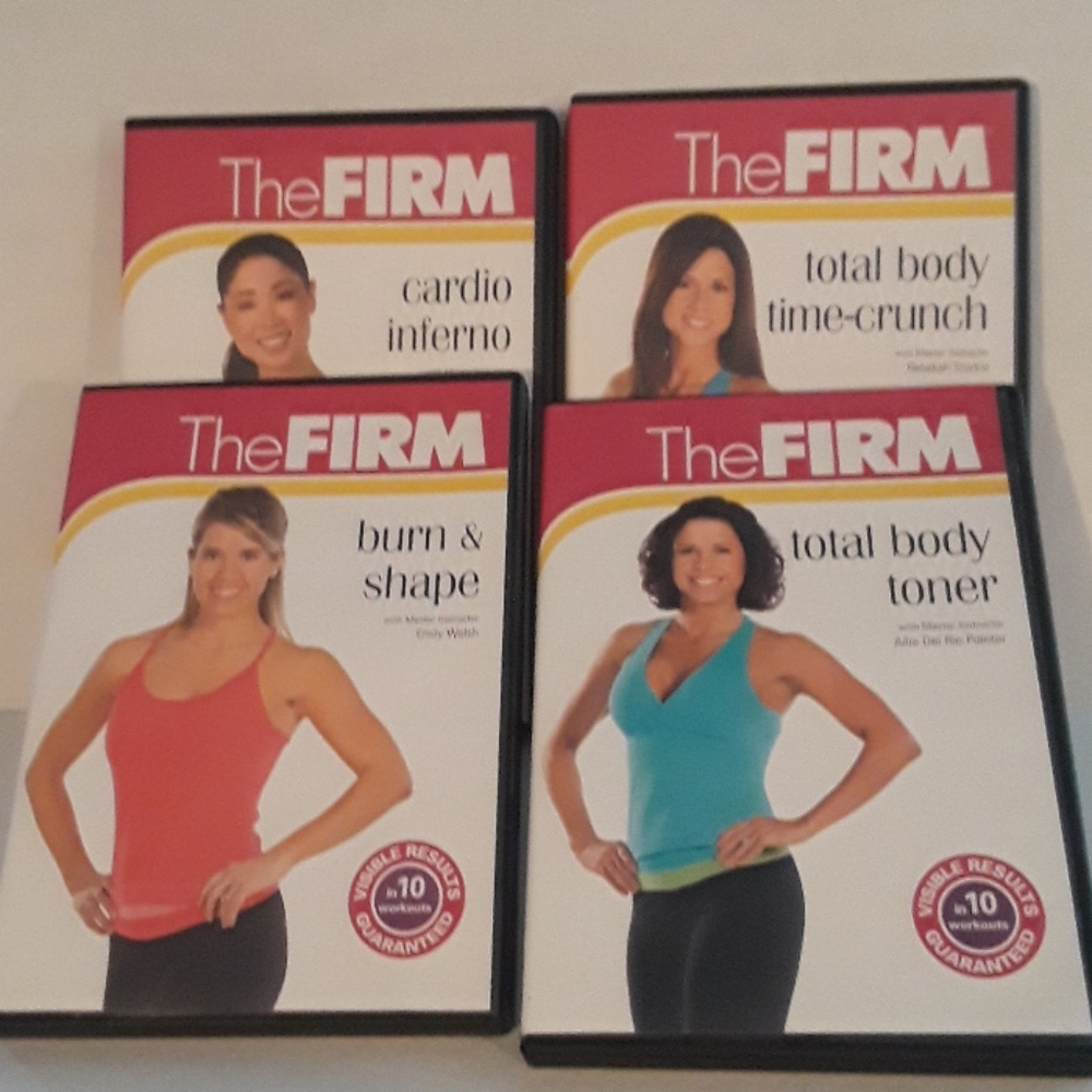 The Firm 4 DVD Set Toner Crunch Burn Cardio